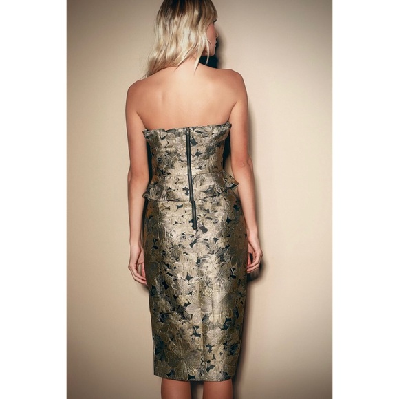 Lulu’s “Trophy Queen” Two-Piece Peplum Midi Dress - Picture 2 of 8